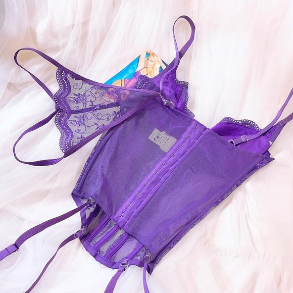 Vintage Shirley of Hollywood purple corset - Picture 3 of 4